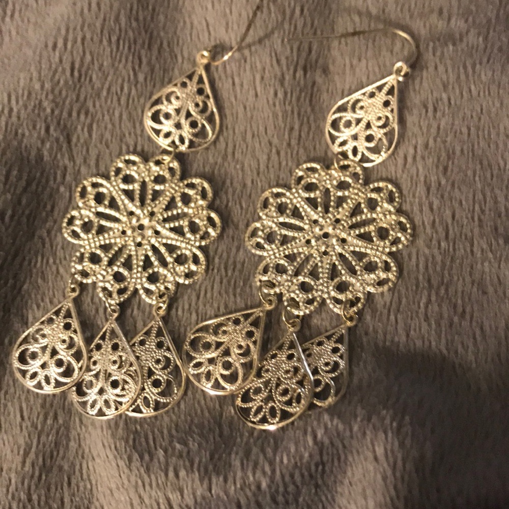 Silver earrings